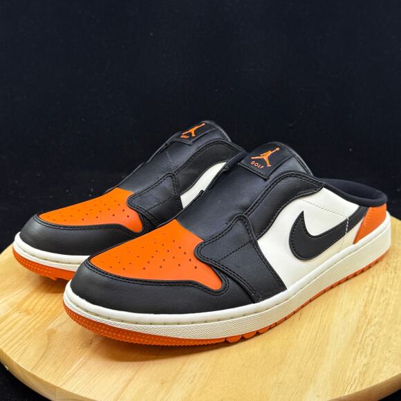 Size 9.5 Nike Men\'s Air Jordan 1 Mule Golf Shoes Shattered Backboard FJ1214-800 main image 4